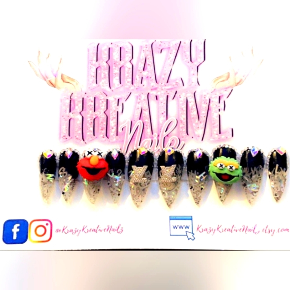 Sesame St Press On Nails 💅